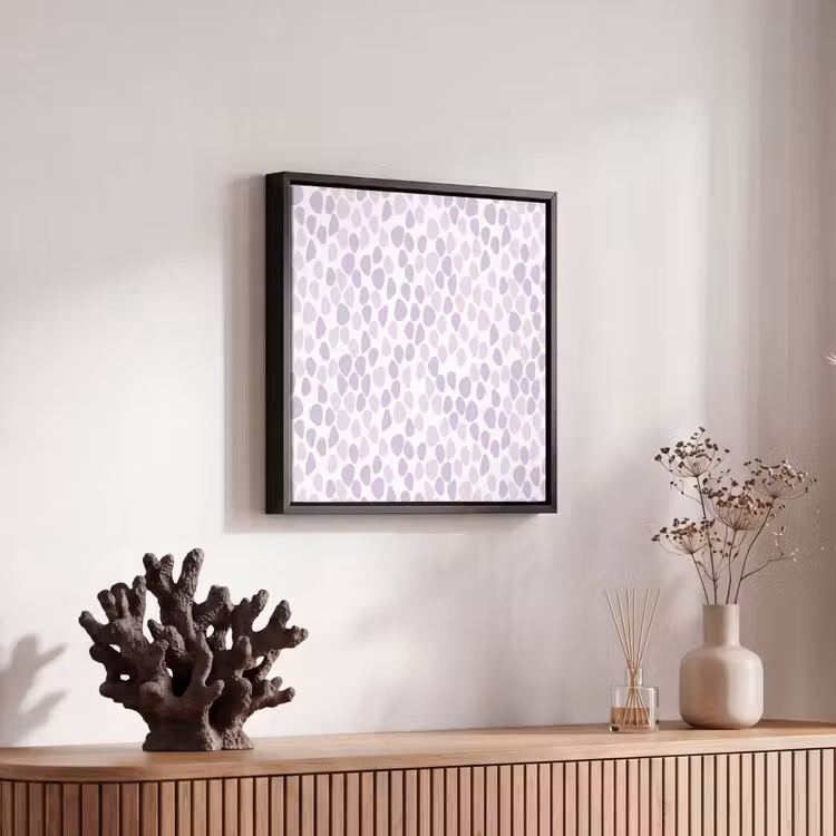 Paars - Vormen - Patroon Canvas met baklijst klein 1124 -atmosphere_sfeer4_global