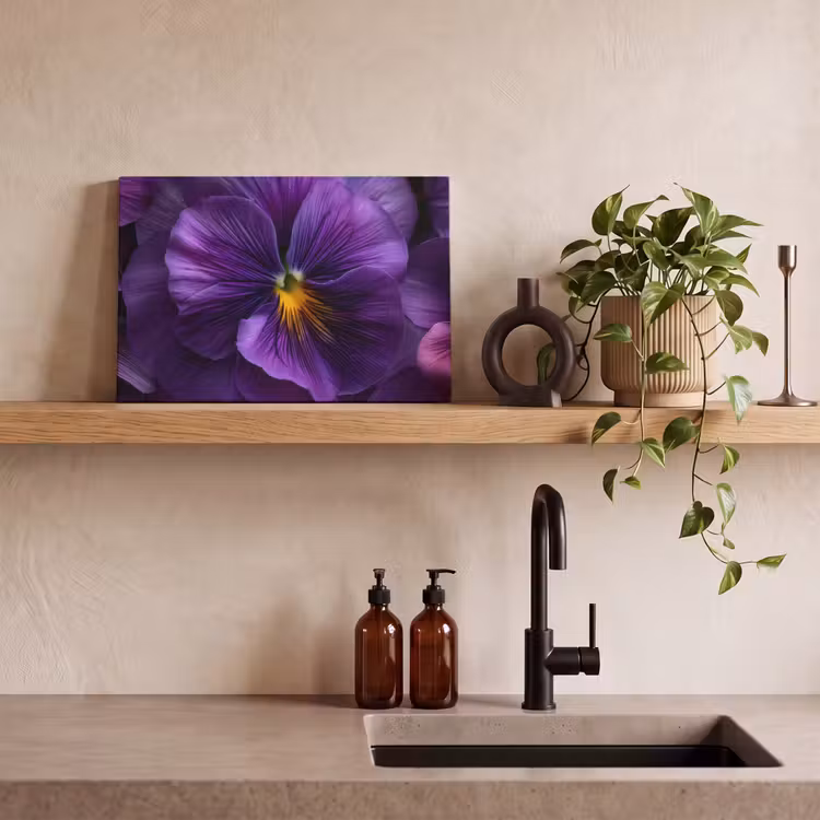 Paars - Viool - Diepte canvas 2cm klein -closeup_print_DE