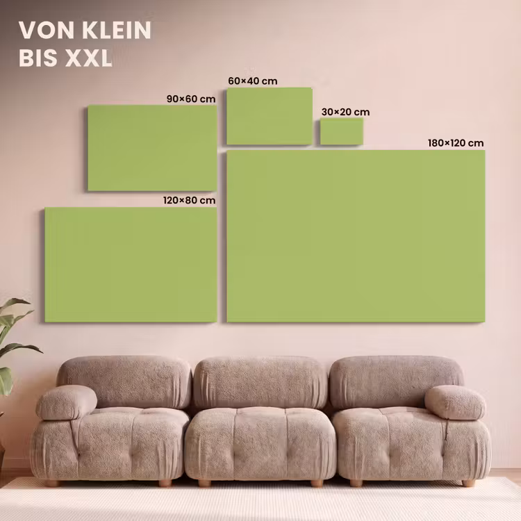 Lime - Glow - Groen canvas 2cm klein 34 -Xsfeer8_DE