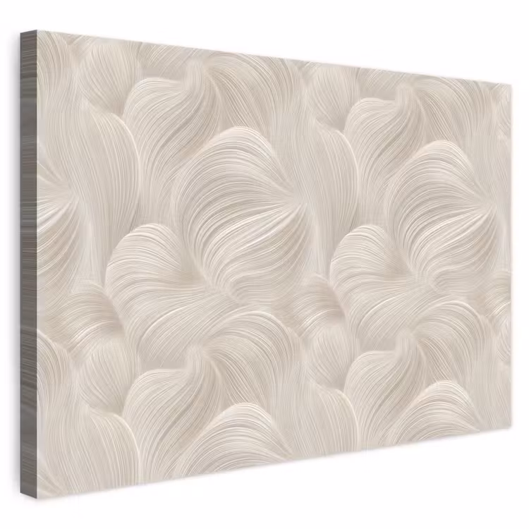Lijnen - Waaier - Beige canvas 2cm klein 34 -3d