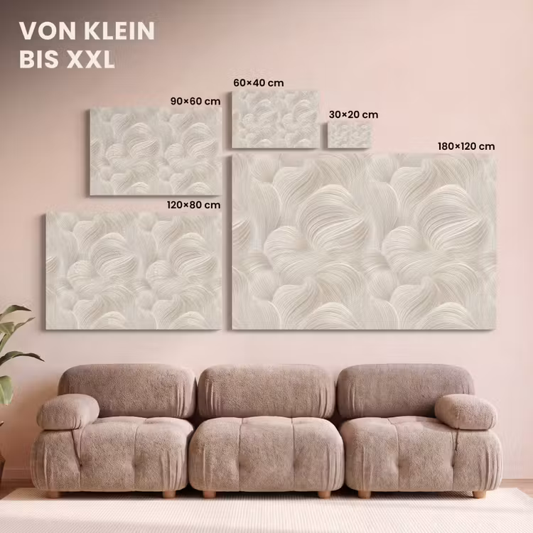 Lijnen - Waaier - Beige canvas 2cm klein 34 -Xsfeer8_DE