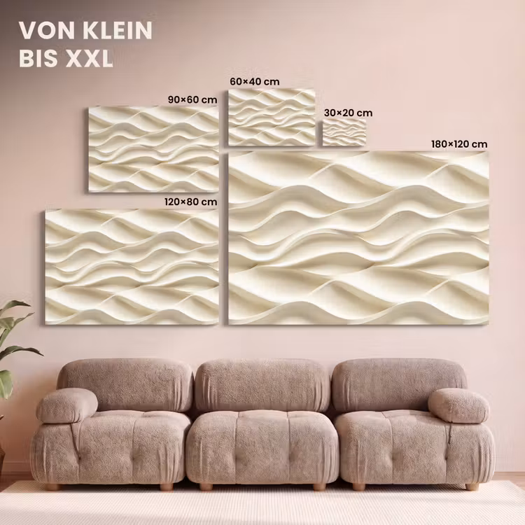Lijnen - Golvend - Crème canvas 2cm klein 34 -Xsfeer8_DE