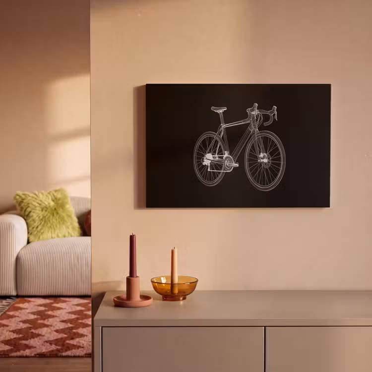 Lijnen - Illustratie - Wit canvas 2cm klein -sfeer1