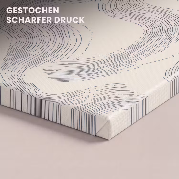 Lijnen - Patroon - Beige - Minimalistisch canvas 2cm klein 34 -closeup_print_DE