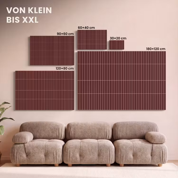 Lijnen - Patroon - Bordeaux canvas 2cm klein 34 -Xsfeer8_DE