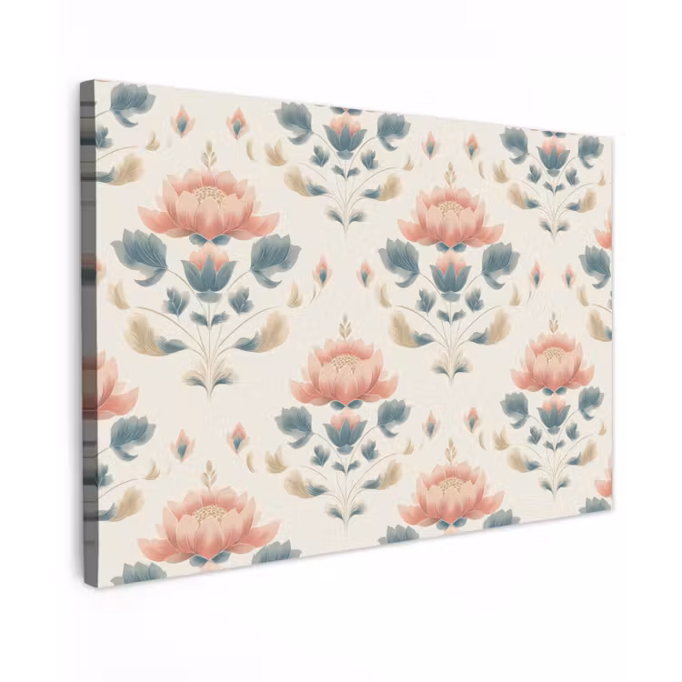Lotus - Bloemen - Roze canvas 2cm klein 34 -z3d
