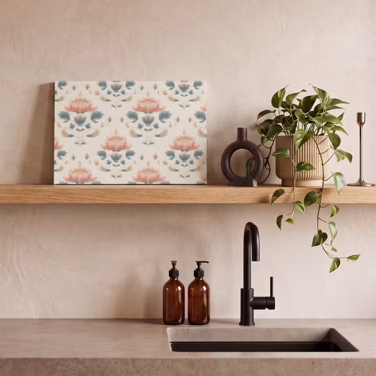 Lotus - Bloemen - Roze canvas 2cm klein 34 -sfeer6