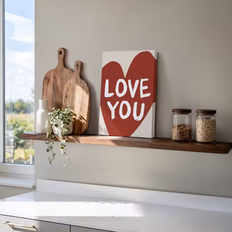 Loveyou - Hart - Rood canvas 2cm klein -atmosphere_sfeer3_global