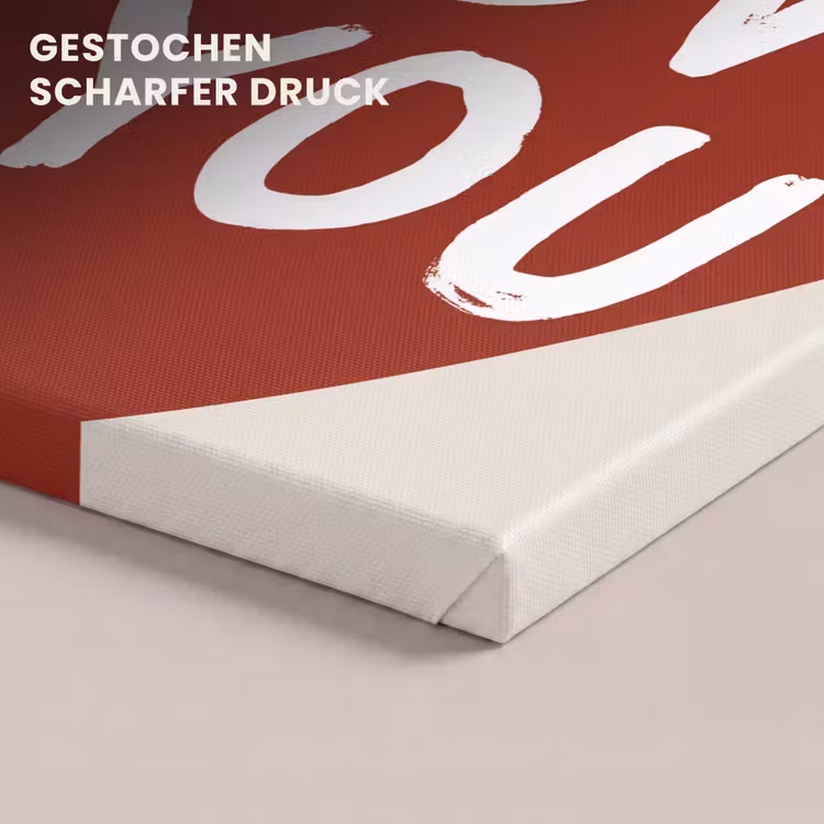 Loveyou - Hart - Rood canvas 2cm klein -closeup_print_DE