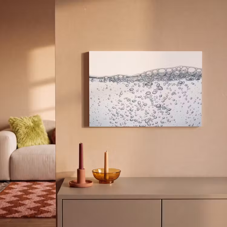 Luchtbellen - Water - Dynamisch canvas 2cm klein -sfeer1