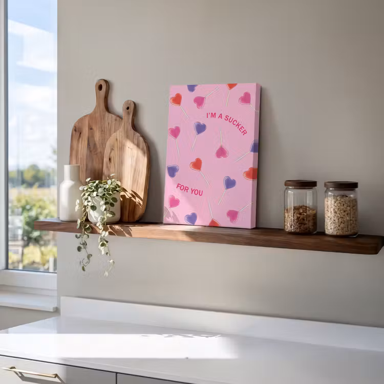 Lolly - Valentijn - Illustratie - Snoep canvas 2cm klein -atmosphere_sfeer3_global