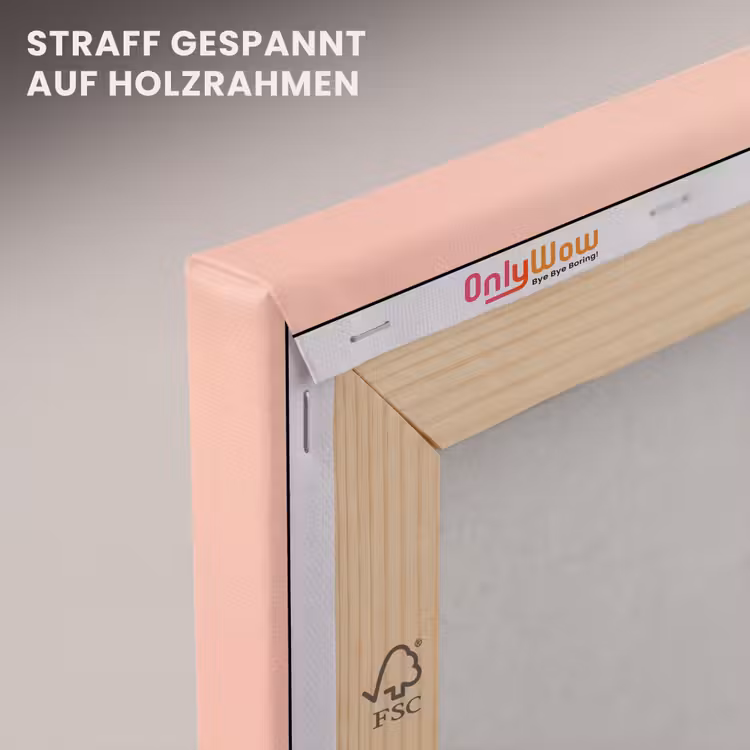 Meisje - Deken - Gestreept - Oranje canvas 2cm klein -uniquesellingpoint_afwerking-onlywow_DE