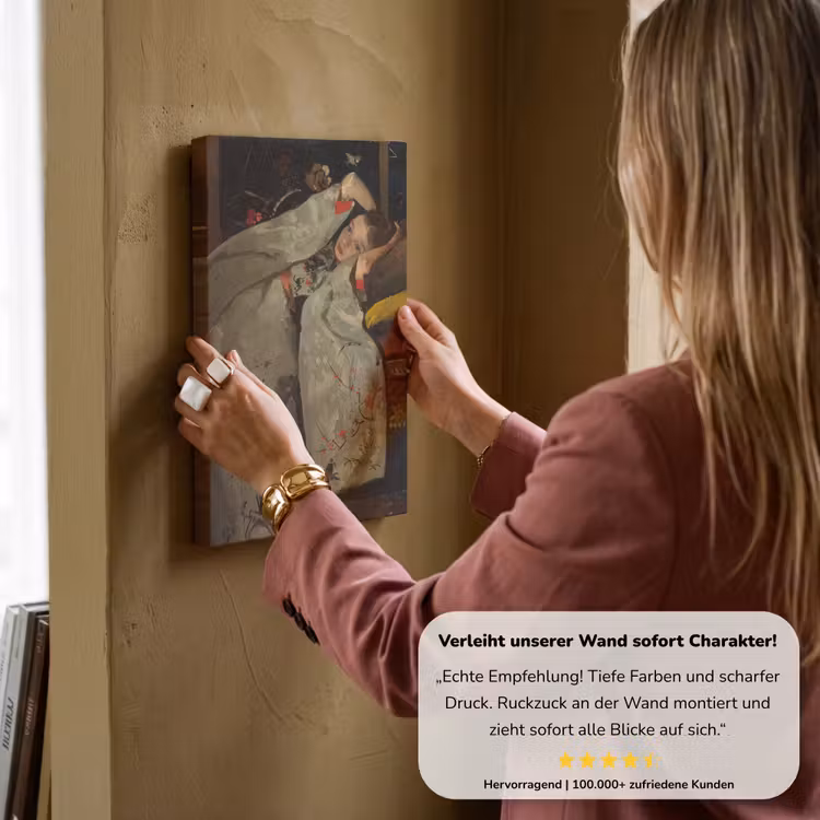 Meisje in witte kimono - Schilderij van George Hendrik Breitner canvas 2cm klein -Xsfeer7_DE