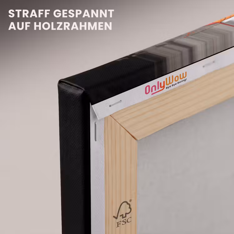 Meisje - Kunst - Paraplu - Graffiti - Kleuren - Muur canvas 2cm klein -uniquesellingpoint_afwerking-onlywow_DE