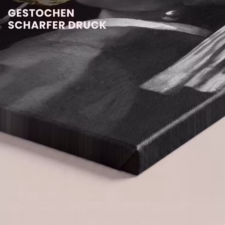 Meisje met de parel - Johannes Vermeer - Lolly - Goud canvas 2cm klein -closeup_print_DE