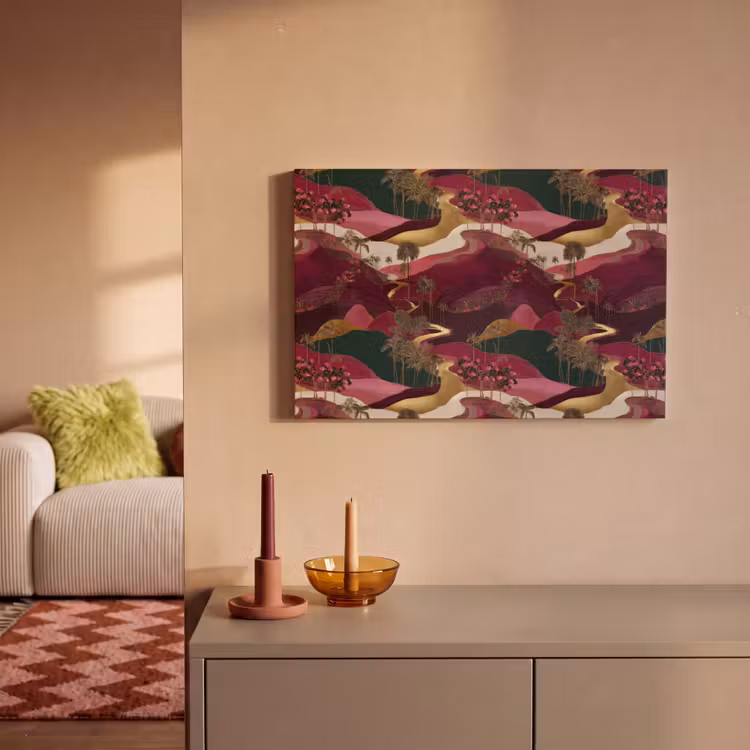 Magisch - Palmbomen - Goud canvas 2cm klein 34 -sfeer1