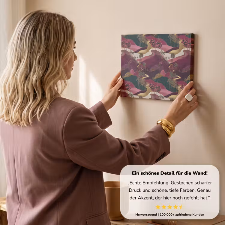 Magisch - Palmbomen - Goud canvas 2cm klein 34 -Xsfeer7_DE