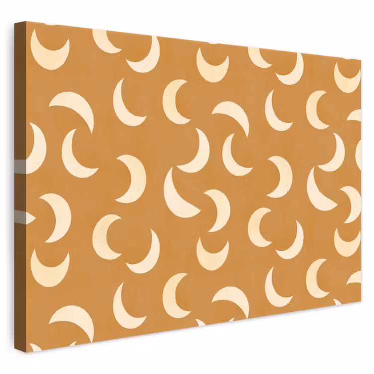 Manen - Patroon - Oker canvas 2cm klein 34 -3d