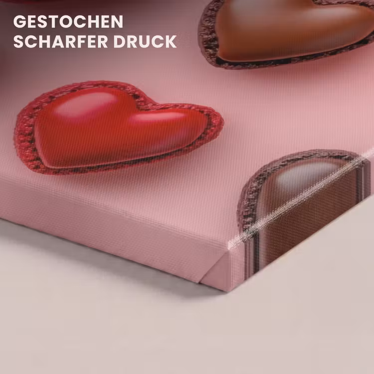 Macarons - Hartjes - Kleurrijk - Roze canvas 2cm klein -closeup_print_DE
