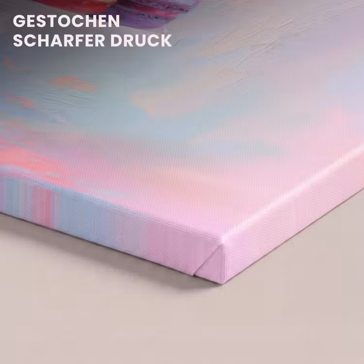 Macarons - Schaal - Pastel - Kleurrijk canvas 2cm klein -uniquesellingpoint_afwerking-onlywow_DE