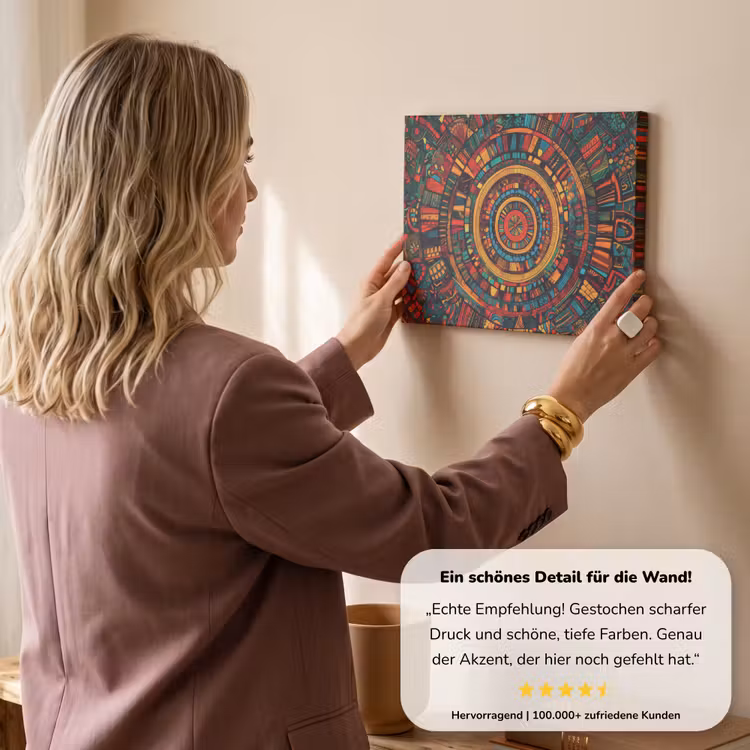 Mandala - Cirkels - Patronen canvas 2cm klein -Xsfeer7_DE