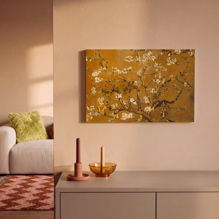 Amandelbloesem - Kunst - Van Gogh - Goud canvas 2cm klein -sfeer1