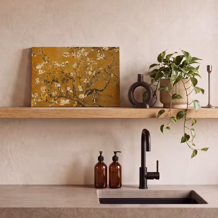 Amandelbloesem - Kunst - Van Gogh - Goud canvas 2cm klein -closeup_print_DE