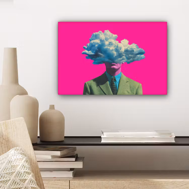 Man - Pak - Wolk - Roze canvas 2cm klein -closeup_print_DE
