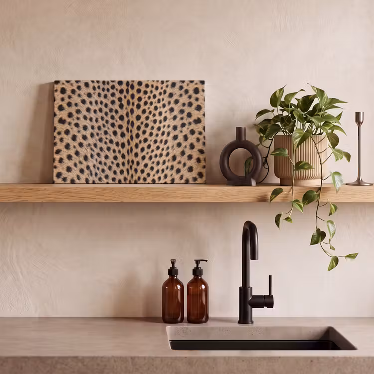 Vacht - Jachtluipaard - Zwart - Wit canvas 2cm klein -closeup_print_DE