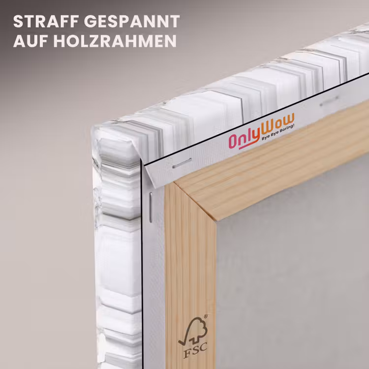 Marmer - Gelaagd - Brekend - Grijsstructuur canvas 2cm klein 34 -uniquesellingpoint_afwerking-onlywow_DE