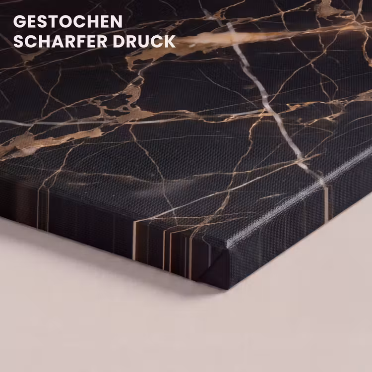 Marmer - Goud - Abstract - Zwart canvas 2cm klein -closeup_print_DE