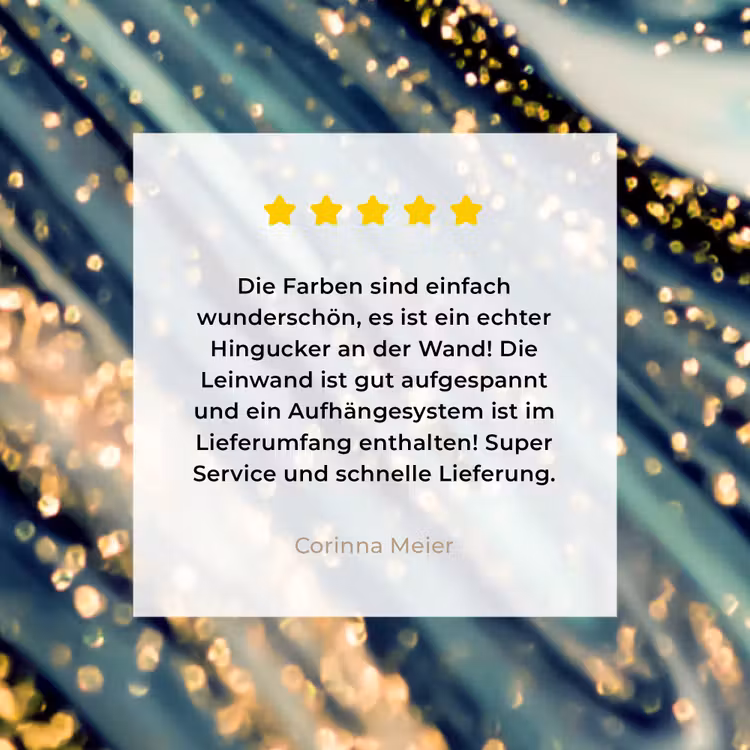 Marmer - Goud - Blauw - Glitter - Marmerlook - Abstract canvas 2cm klein -sfeer3