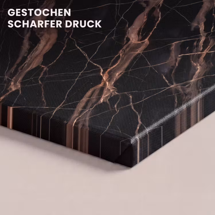 Marmer - Goud - Patroon - Luxe - Zwart canvas 2cm klein -closeup_print_DE