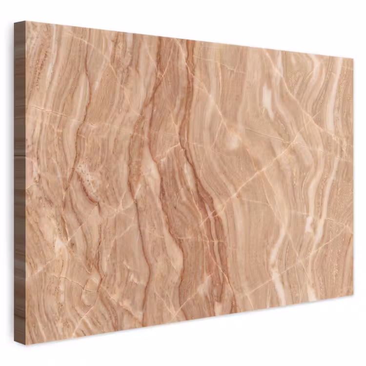 Marmer - Ader - Natuur - Abstract - Beige canvas 2cm klein -3d