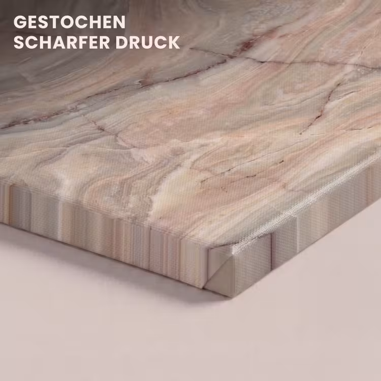 Marmer - Patroon - Abstract - Beige - Groen canvas 2cm klein -closeup_print_DE