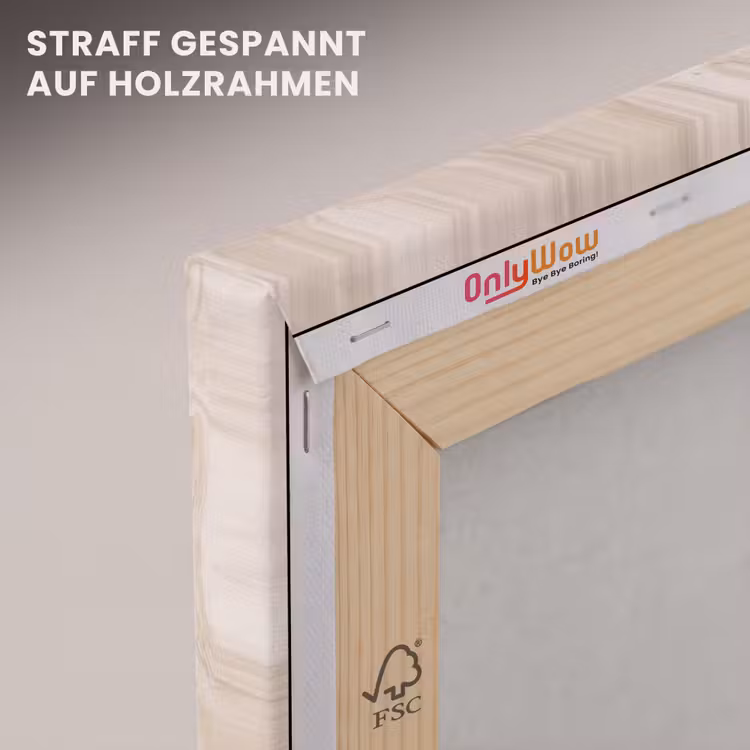 Marmer - Patroon - Beige - Steen - Abstract canvas 2cm klein -uniquesellingpoint_afwerking-onlywow_DE