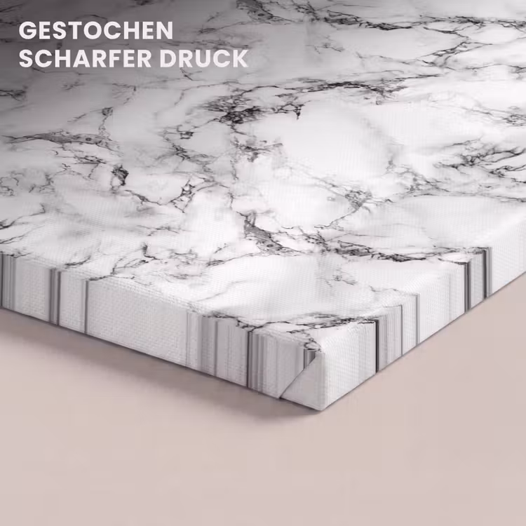 Marmer - Zwart - Dramatisch - Wit canvas 2cm klein 34 -uniquesellingpoint_afwerking-onlywow_DE