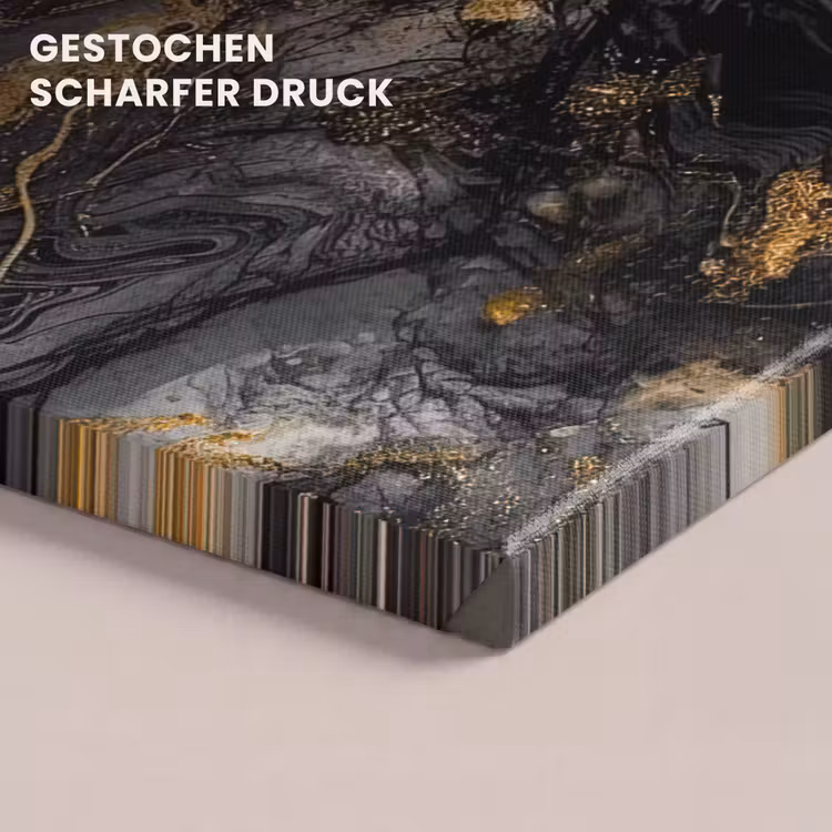 Marmer - Zwart - Goud - Abstract canvas 2cm klein -closeup_print_DE