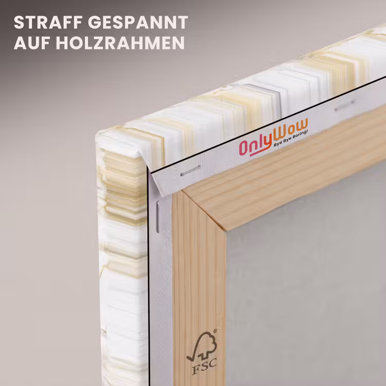 Marmer - Wit - Expressief - Goudaccenten canvas 2cm klein 34 -uniquesellingpoint_afwerking-onlywow_DE