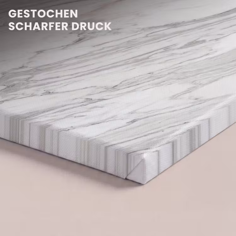 Marmer - Wit - Grijs - Structuur - Modern canvas 2cm klein -closeup_print_DE