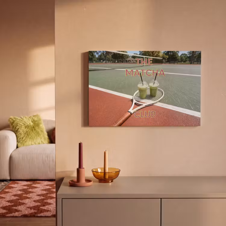 Matcha Club - Tennis - Matcha canvas 2cm klein -sfeer1