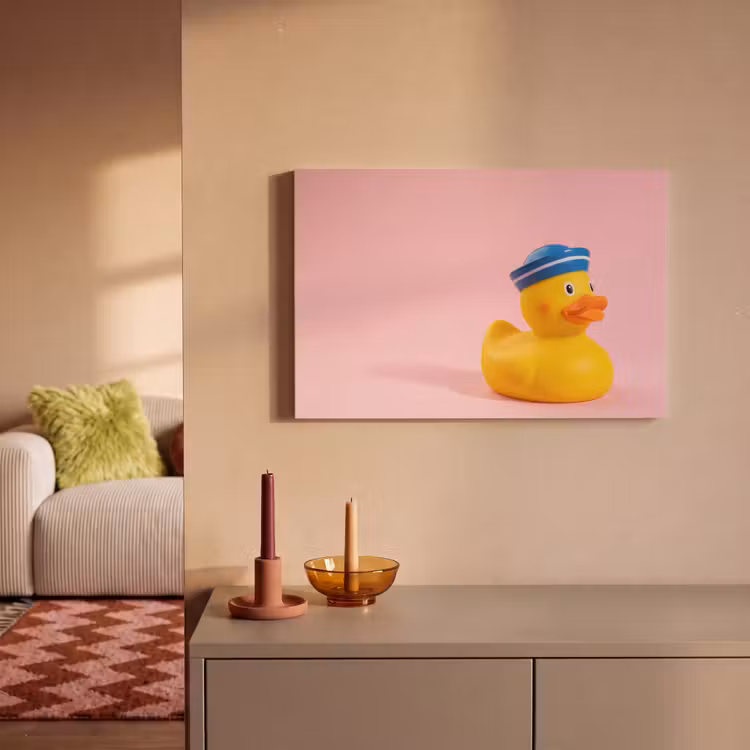 Matroos - Eend - Roze canvas 2cm klein -sfeer1