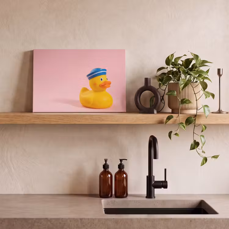 Matroos - Eend - Roze canvas 2cm klein -sfeer3