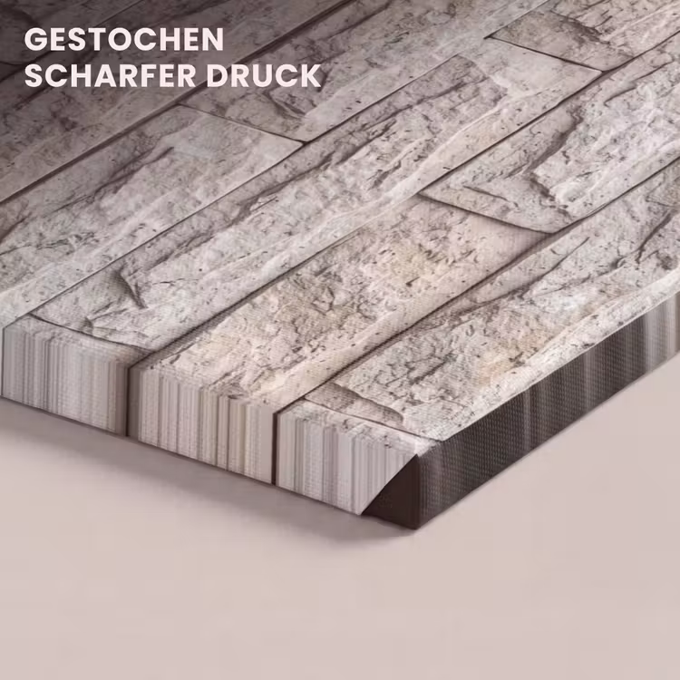 Muur - Steen - Ruw - Beige - Textuur canvas 2cm klein -closeup_print_DE