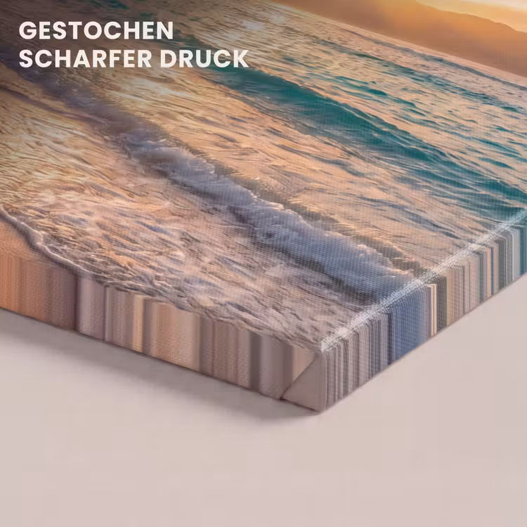 Zee - Berg - Landschap - Tropisch - Goud canvas 2cm klein -closeup_print_DE