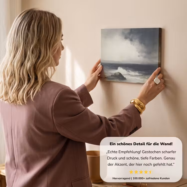 Zee - Rotsen - Storm canvas 2cm klein -sfeer3
