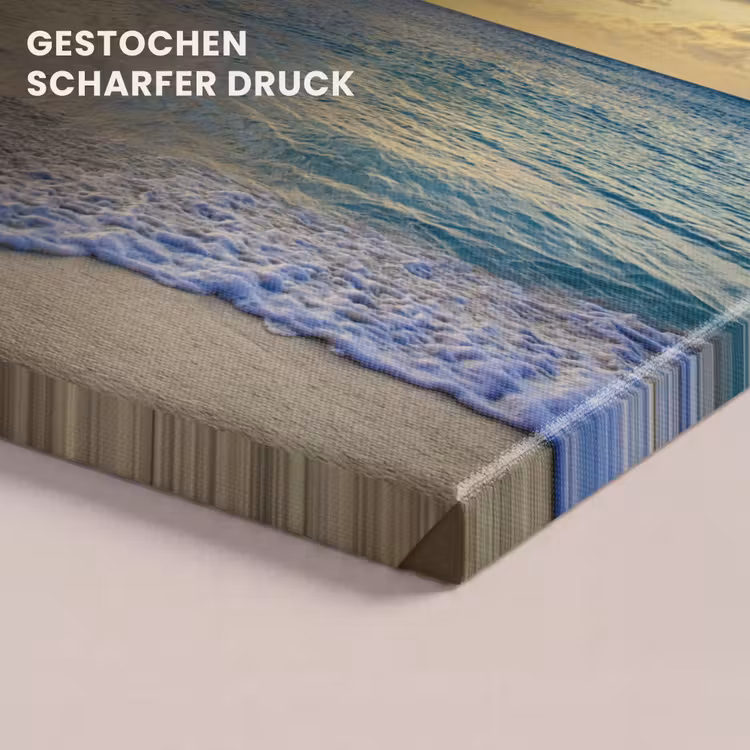 Zee - Strand - Wolken - Zon canvas 2cm klein -uniquesellingpoint_afwerking-onlywow_DE