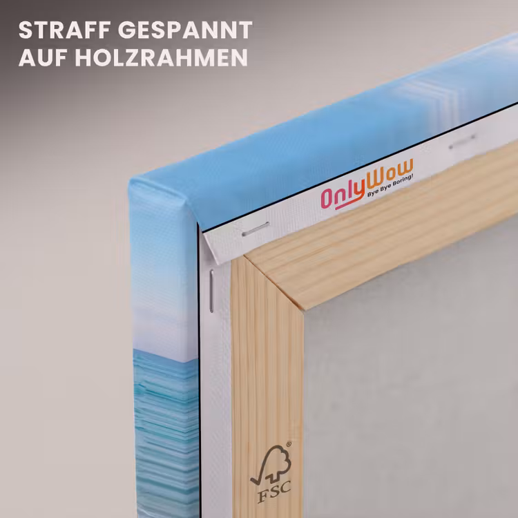 Zee - Golven - Strand - Natuur - Wit canvas 2cm klein -uniquesellingpoint_afwerking-onlywow_DE