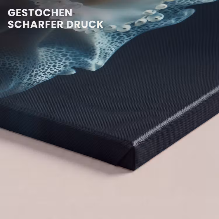 Zeewezen - Wit - Golven - Water canvas 2cm klein -uniquesellingpoint_afwerking-onlywow_DE