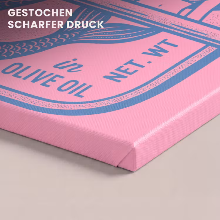 Meermin - Sardineblik - Illustratie - Roze - Retro canvas 2cm klein -closeup_print_DE